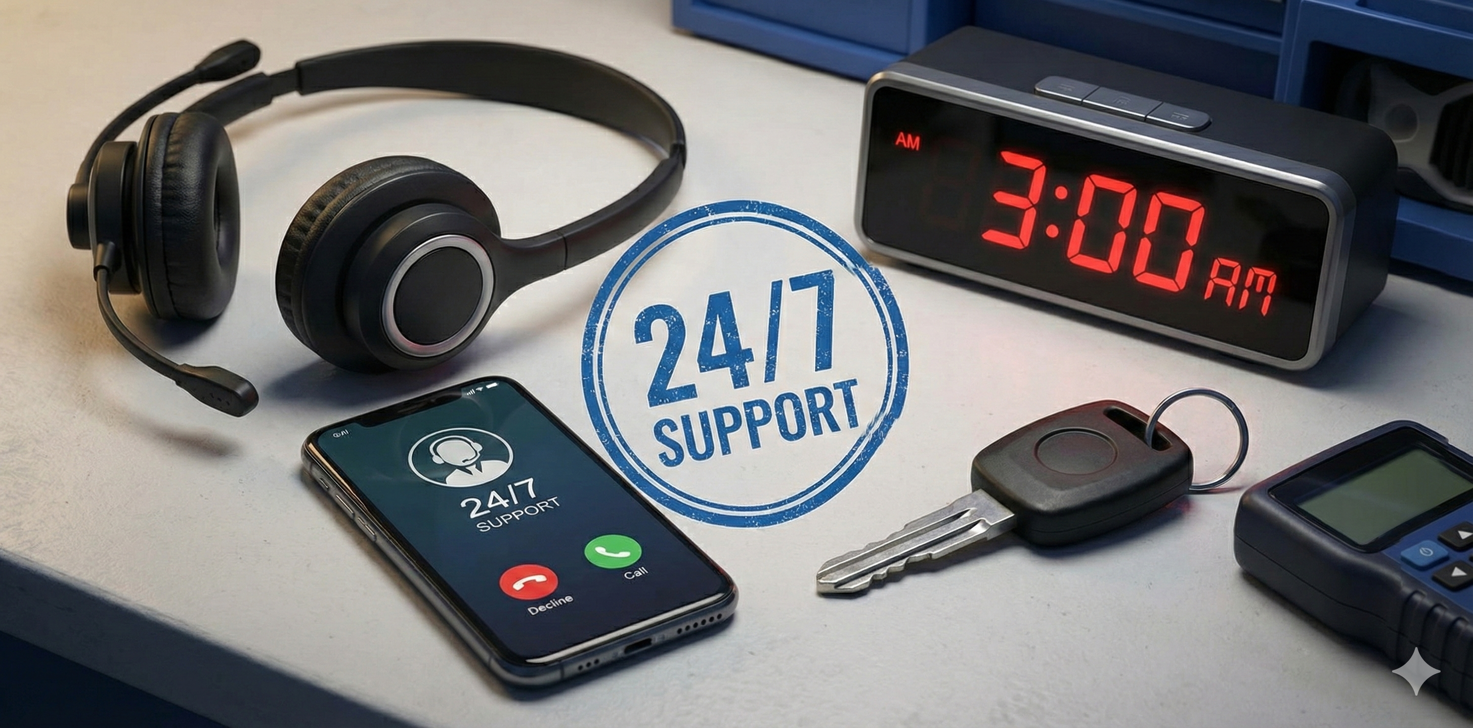 24/7 support - round-the-clock emergency assistance